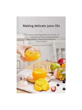 Andowl Μπλέντερ για Smoothies 0.3lt Ροζ Q-JU21