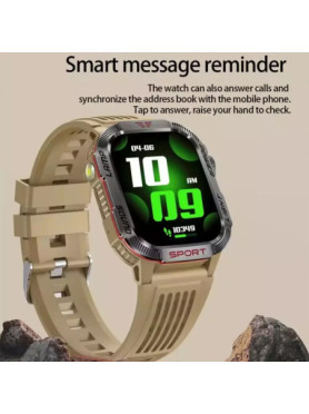 TKY-M5 Smartwatch με Παλμογράφο (Μπεζ)