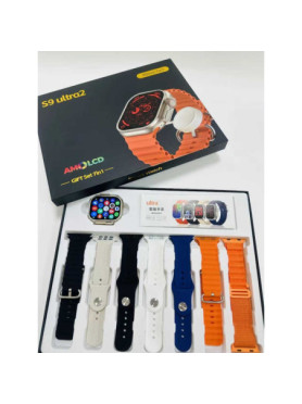 S9 Ultra 2 49mm Smartwatch με Παλμογράφο (Μαύρο)