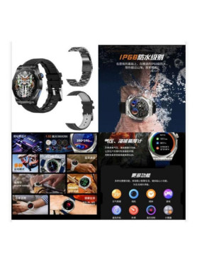 Z83 Max 49mm Smartwatch με Παλμογράφο (Μαύρο)