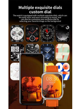 Z88 PRO Smartwatch με Παλμογράφο (Μπλε)