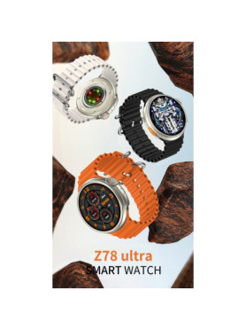Z78 Ultra 49mm Smartwatch με Παλμογράφο (Μαύρο)