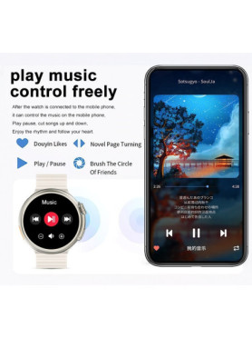 Z78 Ultra 49mm Smartwatch με Παλμογράφο (Μαύρο)