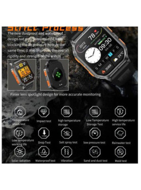 TKY-88 Smartwatch με Παλμογράφο (Μαύρο)