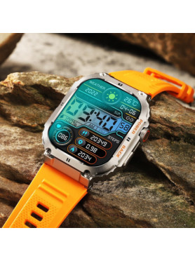 Aoke K57 Pro Smartwatch με Παλμογράφο (Μαύρο)