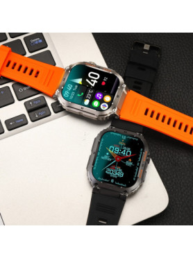 Aoke K57 Pro Smartwatch με Παλμογράφο (Μαύρο)