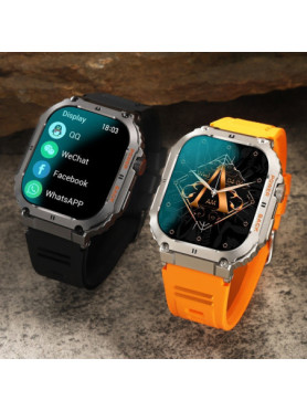 Aoke K57 Pro Smartwatch με Παλμογράφο (Μαύρο)