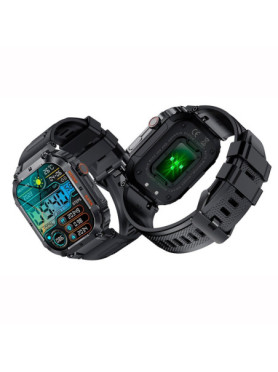 Aoke K57 Pro Smartwatch με Παλμογράφο (Μαύρο)