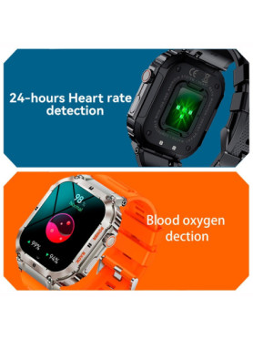 Aoke K57 Pro Smartwatch με Παλμογράφο (Μαύρο)