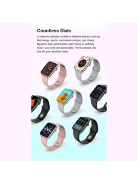 NO.1 DT8 Mini Smartwatch (Γκρι)