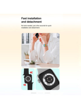 NO.1 DT8 Mini Smartwatch (Γκρι)
