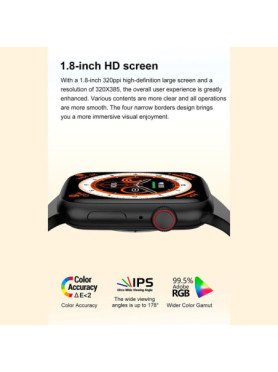 NO.1 DT8 Mini Smartwatch (Γκρι)