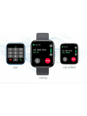 T99 Smartwatch με Παλμογράφο (Μαύρο)
