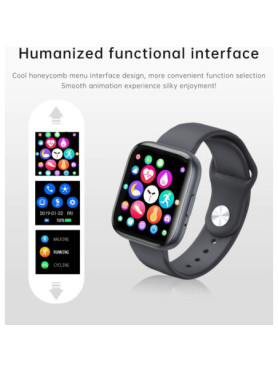 T99 Smartwatch με Παλμογράφο (Μαύρο)