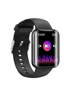 NK21 Smartwatch με Παλμογράφο (Μαύρο)