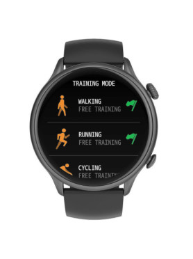 NK28 Smartwatch με Παλμογράφο (Μαύρο)