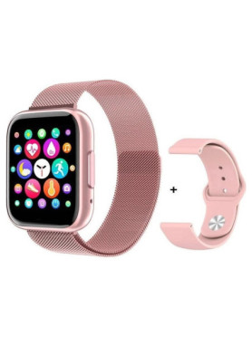 T99 Pro Smartwatch με Παλμογράφο (Ροζ)