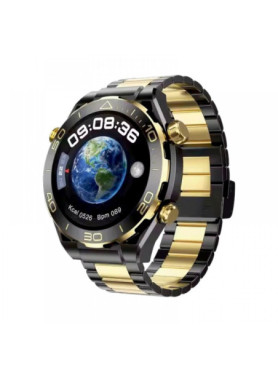 Z91 Pro Max 1.52 Inch Color Screen Smart Watch Support Bluetooth Call Heart Rate Blood Pressure Blood Oxygen Monitoring Gold