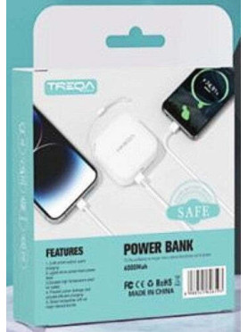 Treqa TR-953 Power Bank 6000mAh Μαύρο