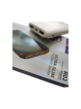 Takemore R02 Power Bank 10000mAh με 2 Θύρες USB-A Λευκό