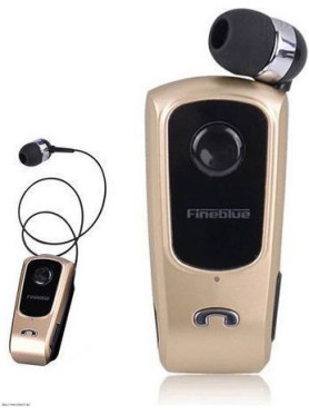 Fineblue F920 In-ear Bluetooth Handsfree Ακουστικό Πέτου Χρυσό