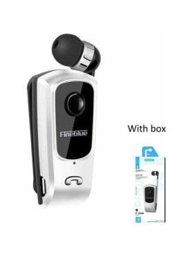 Fineblue F920 In-ear Bluetooth Handsfree Ακουστικό Πέτου Ασημί