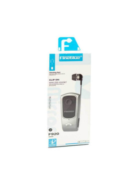 Fineblue F920 In-ear Bluetooth Handsfree Ακουστικό Πέτου Ασημί