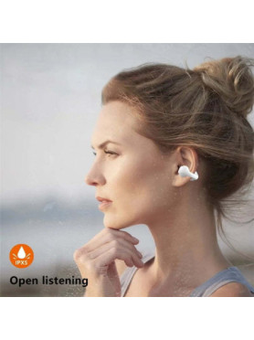 F50 Earbud Bluetooth Handsfree Ακουστικά με Θήκη Φόρτισης Λευκά