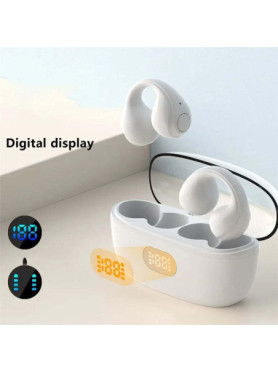 F50 Earbud Bluetooth Handsfree Ακουστικά με Θήκη Φόρτισης Λευκά