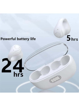 F50 Earbud Bluetooth Handsfree Ακουστικά με Θήκη Φόρτισης Μαύρα
