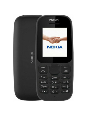 Nokia 105 (2019) Dual SIM Κινητό με Κουμπιά (Ελληνικό Μενού) Μαύρο