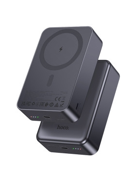 Hoco J160B MagSafe Power Bank 20000mAh 20W με Θύρα USB-C Power Delivery / Quick Charge 3.0 Γκρι