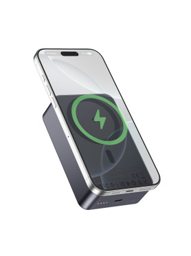 Hoco J160B MagSafe Power Bank 20000mAh 20W με Θύρα USB-C Power Delivery / Quick Charge 3.0 Γκρι