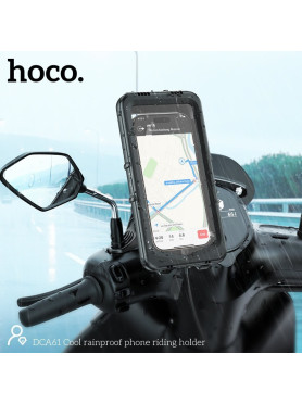 Hoco Βάση Κινητού Μοτοσυκλέτας με Θήκη για τον Καθρέπτη Κωδικός: DCA61