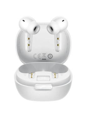 Hoco EQ100 In-ear Bluetooth Handsfree Ακουστικά με Θήκη Φόρτισης Λευκά