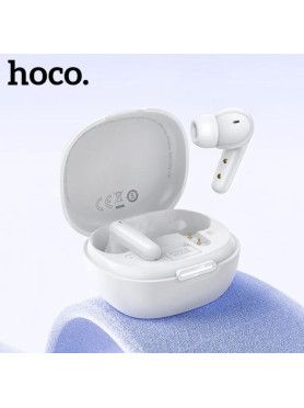 Hoco EQ100 In-ear Bluetooth Handsfree Ακουστικά με Θήκη Φόρτισης Λευκά