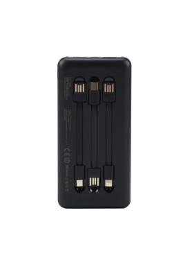 Awei P129K Ηλιακό Power Bank 10000mAh με 2 Θύρες USB-A Μαύρο