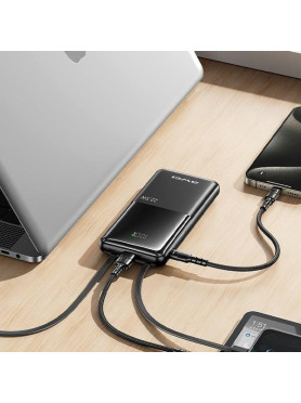 Awei P76K Power Bank 10000mAh 22.5W Μαύρο