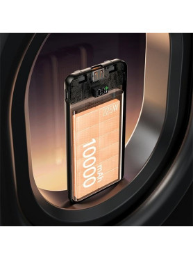 Awei P76K Power Bank 10000mAh 22.5W Μαύρο