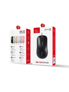 Yilima QS-101 Ενσύρματο Ποντίκι Μαύρο