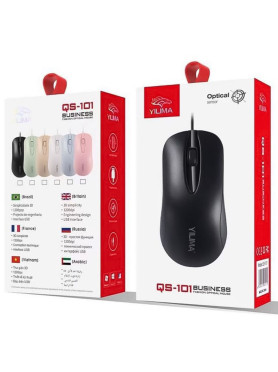 Yilima QS-101 Ενσύρματο Ποντίκι Μαύρο