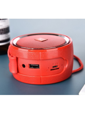 T&G TG-536 Ηχείο Bluetooth 3W με Ραδιόφωνο και Διάρκεια Μπαταρίας έως 4 ώρες Μωβ