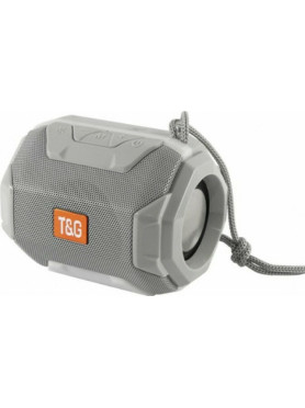 T&G TG-162 Ηχείο Bluetooth 5W με Ραδιόφωνο και Διάρκεια Μπαταρίας έως 3 ώρες Γκρι