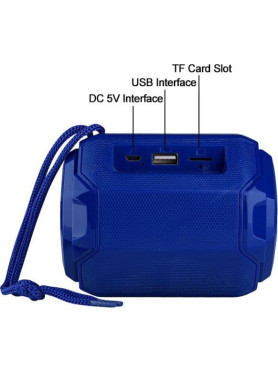 T&G TG-162 Ηχείο Bluetooth 5W με Ραδιόφωνο και Διάρκεια Μπαταρίας έως 3 ώρες Μπλε