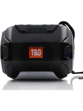 T&G TG-162 Ηχείο Bluetooth 5W με Ραδιόφωνο και Διάρκεια Μπαταρίας έως 3 ώρες Μαύρο