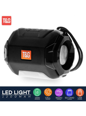 T&G TG-162 Ηχείο Bluetooth 5W με Ραδιόφωνο και Διάρκεια Μπαταρίας έως 3 ώρες Μαύρο