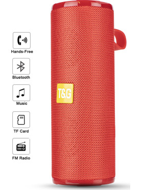 T&G TG-149 Ηχείο Bluetooth 10W με Ραδιόφωνο και Διάρκεια Μπαταρίας έως 4 ώρες Κόκκινο