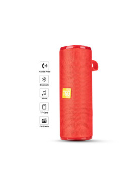 T&G TG-149 Ηχείο Bluetooth 10W με Ραδιόφωνο και Διάρκεια Μπαταρίας έως 4 ώρες Κόκκινο