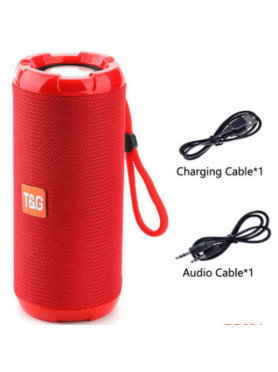 T&G TG-621 Ηχείο Bluetooth 5W με Ραδιόφωνο και Διάρκεια Μπαταρίας έως 4 ώρες Κόκκινο