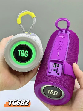 T&G TG-682 Ηχείο Bluetooth 10W με Ραδιόφωνο και Διάρκεια Μπαταρίας έως 2 ώρες Μπλε